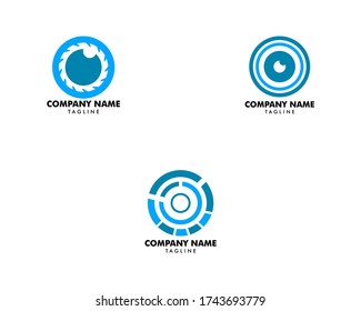 Muster für das Design von Camera Eye-Logos