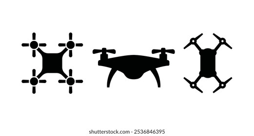 Set of Camera Focus Objective, camera shutter Icon isolated on white background.