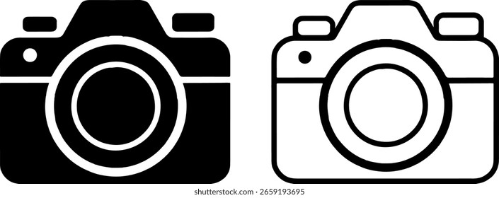 Conjunto de Vector Video de íconos de cámara | Paquete de símbolos de foto, fotografía y Fotografía


