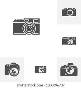 Set of Camera logo design vector template, Camera Photography logo concepts