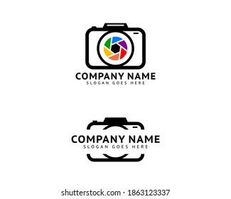 Set of Camera photography logo icon vector template