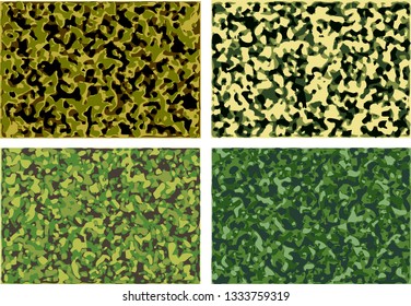 set of the camouflage textures. 10 EPS