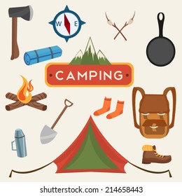 Set of Camping Equipment