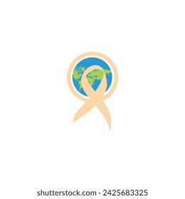 set of cancer surgery icon vector awareness
