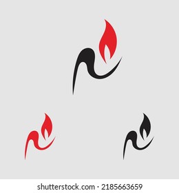 set Candle light icon logo design vector template