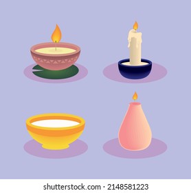 diseño de decoración con velas