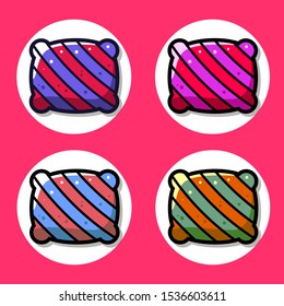 Set of Candy Halloween vector illustration with full colour and clean background