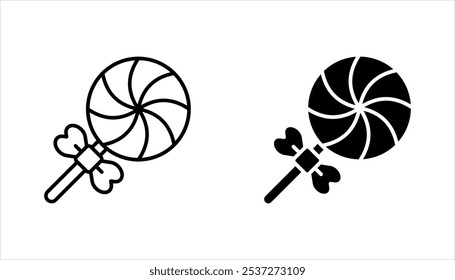 Set of Candy icon symbol. vector illustration on white background