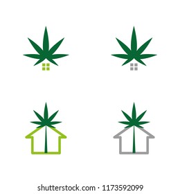 a set of cannabis icons