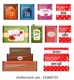 Set of cans for dry products