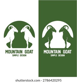 set of capra ibex logo vector icon illustration design.