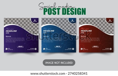A set of captivating digital marketing design mockups designed to entice and engage, featuring clean lines, modern aesthetics.	
