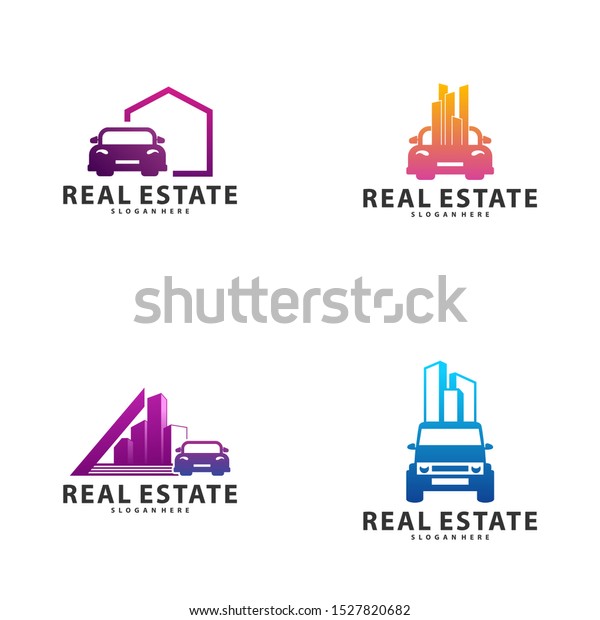 Set of Car\
City Logo Vector Industrial symbol icon design illustration,\
Emblem, Design Concept, Creative Symbol,\
Icon