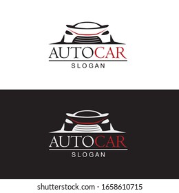 set of car emblems on black and white background