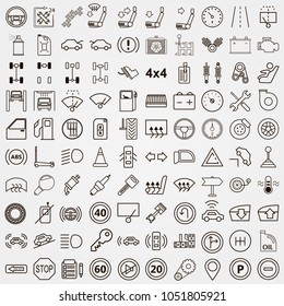 Set of car icon
