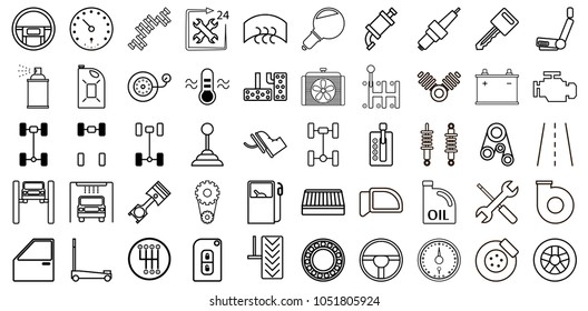 Set of car icon