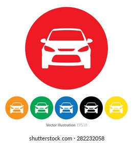 Set of car icon.
