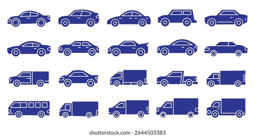 set of car icon. car symbol.