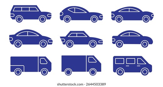 set of car icon. car symbol.