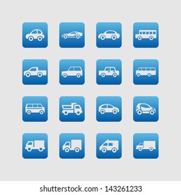 Set of car icons