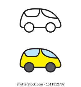 a set of car icons