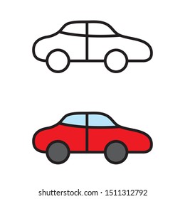 a set of car icons