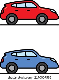 un conjunto de iconos de coches