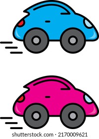 eine Reihe von Autosymbolen