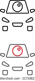 a set of car icons
