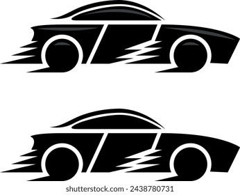 a set of car icons