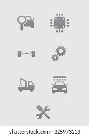Set of car icons