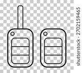 Set of Car key icon, door system safety automobile web design, unlock button vector illustration .