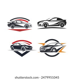 Set von Auto-Logo-Icons Vektorillustration - Ideal für T-Shirt-Design, Hoodie-Design, Kissenbezug-Design und mehr