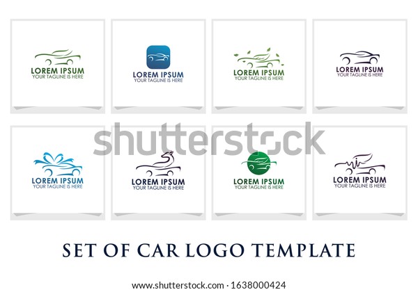 set of car logo template design vector,\
automotive logo template