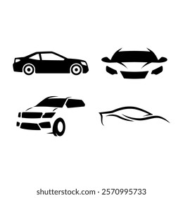 Set of Car painting logo design vector illustration. Auto paint logo vector illustration,