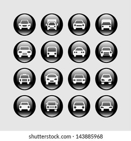 Set of car pictograms