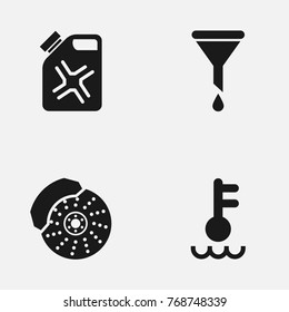 Set of car repair  vector icons.