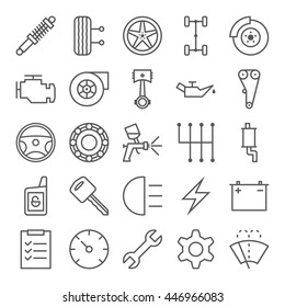 Set Of Car Service Icons