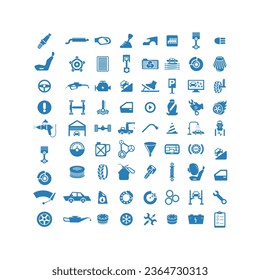 set of car service logo vector icon