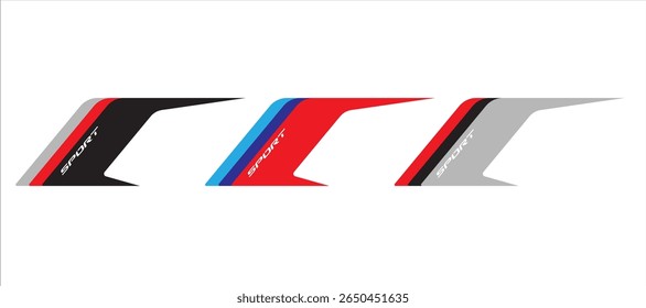Set car side stickers. vinyl race graphics decals custom decals stripes