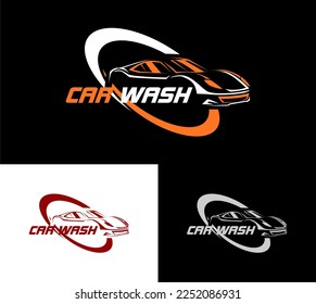 Set of Car wash logo design vector Template, Car Wash Logo, Cleaning Car, Washing and detailing Service Vector Logo Design. logo emblem flat design