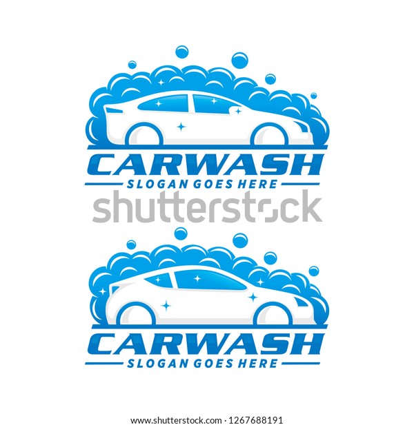Set of car wash logo
template