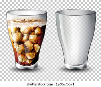 Set of carbonated drink illustration
