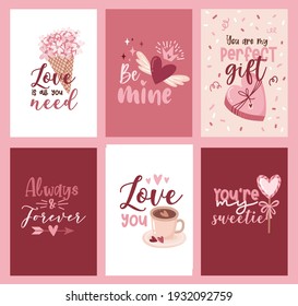 Set card clipart Bohemian romantic elements Valentine's day in boho style. Boho rainbow, heart and flowers. Vector