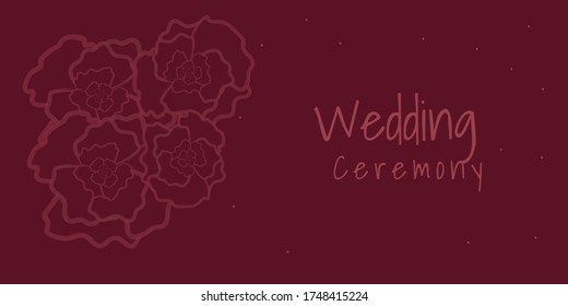 Set of card with flower rose, leaves. Wedding ornament concept. Floral poster, invite. Vector decorative greeting card or invitation design background