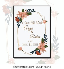 Set of card with flower rose, leaves. Wedding ornament concept. Floral poster, invite. Vector decorative greeting card or invitation design background