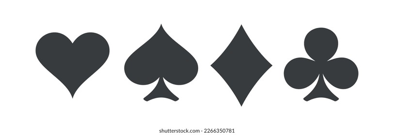 A set of card suits. A symbol of a deck of playing cards or gambling games (poker, bridge). Four card suits: spades, hearts, diamonds and clubs.