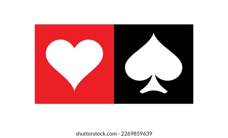 A set of card suits. A symbol of a deck of playing cards or gambling games (poker, bridge). Four card suits: spades, hearts, diamonds and clubs.
