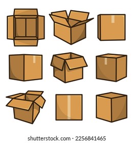 Set Kartons für den Versand