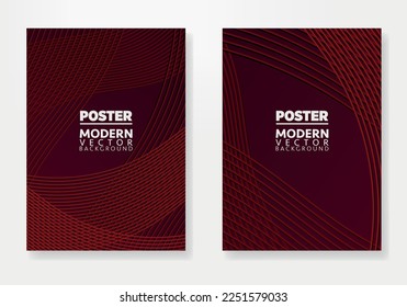 Set of cards with blend liqud colors. Futuristic abstract design. Usable for banners, covers, layout and posters. Vector.